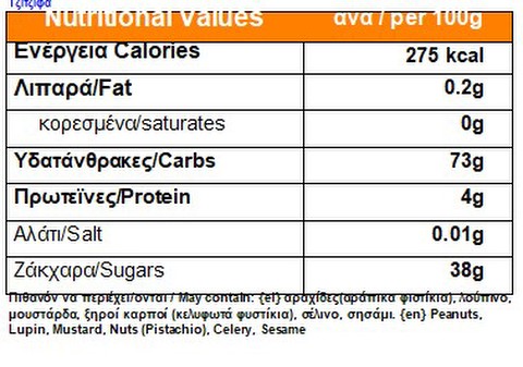 nutrition facts